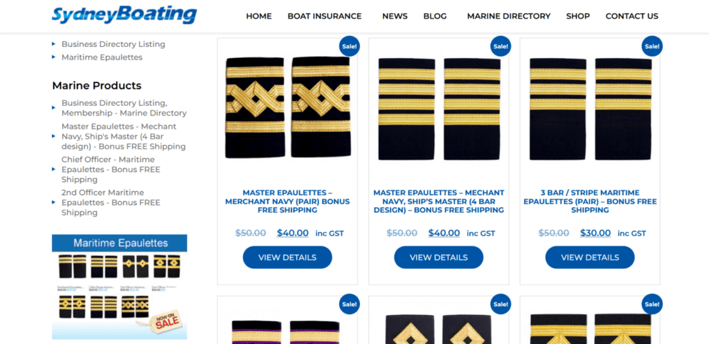 Sydney Boating Shop