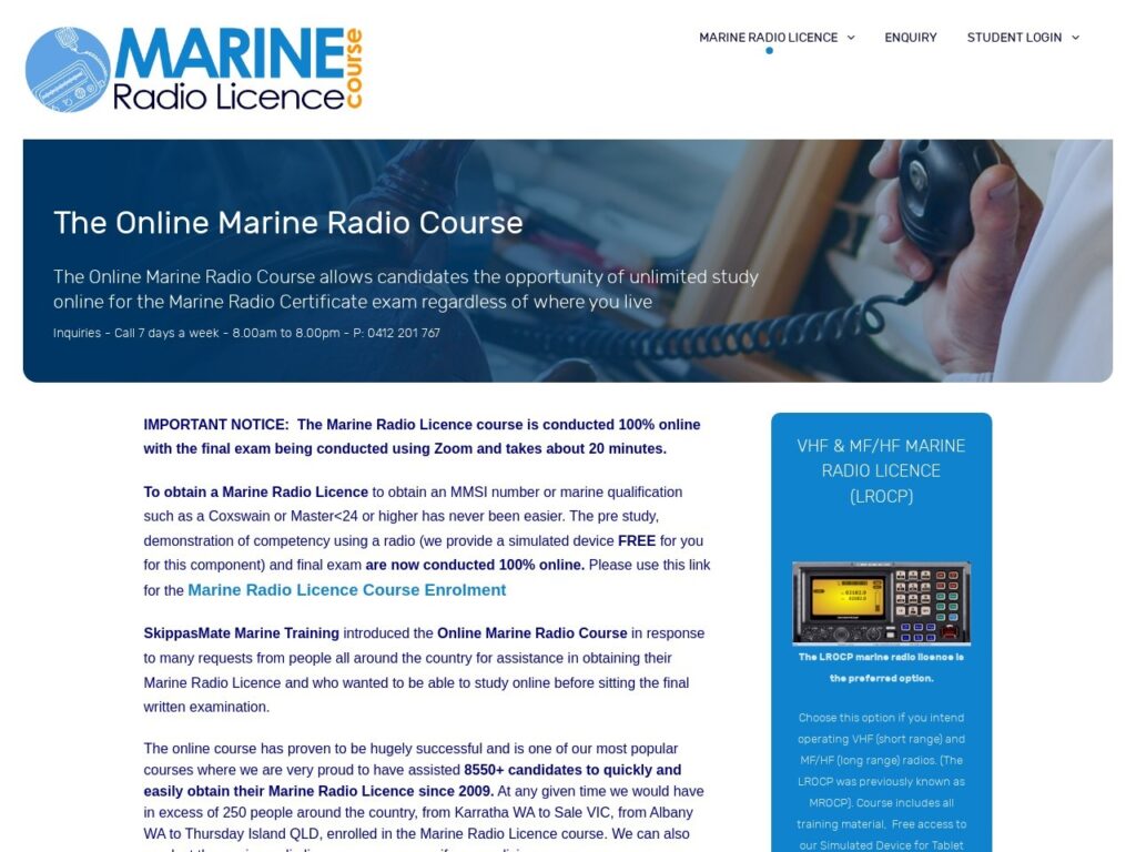 Marine Radio Licence
